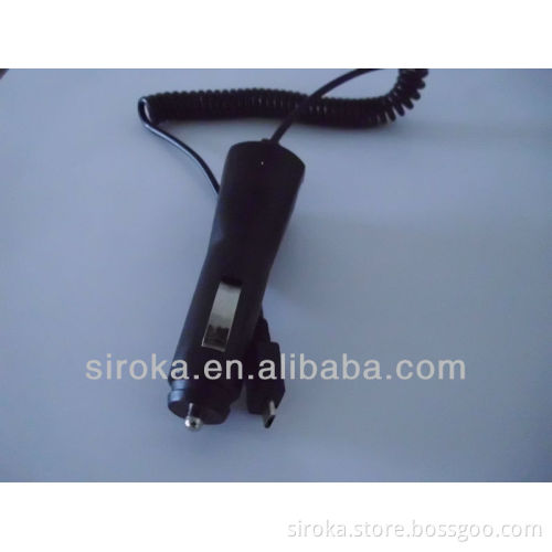500mA Black Micro Cable Car Charger For Universal Mobile Phone
